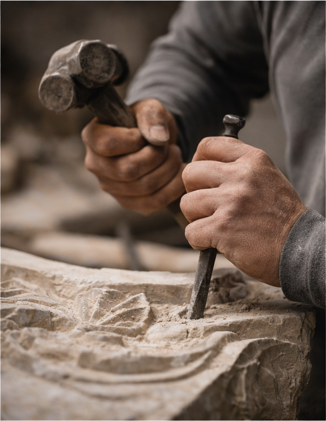 Klasse Stone natuursteen specialist atelier Lijnden